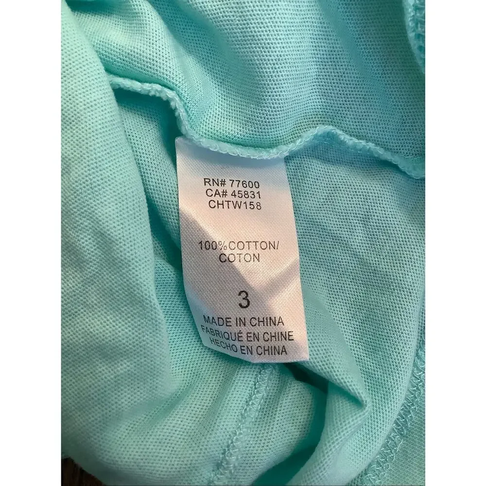 Chaser Girls' 3 Turquoise Every Scoop Ice Cream Graphic Cotton Tank Top C12-10